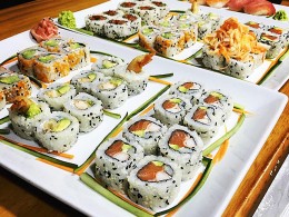 Menú de comida japonesa para 2 personas