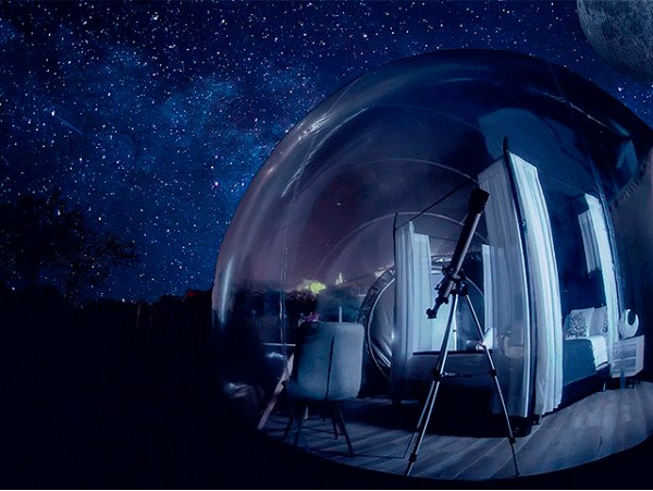 Estancia en burbuja para 2 bajo las estrellas con desayuno + late check out