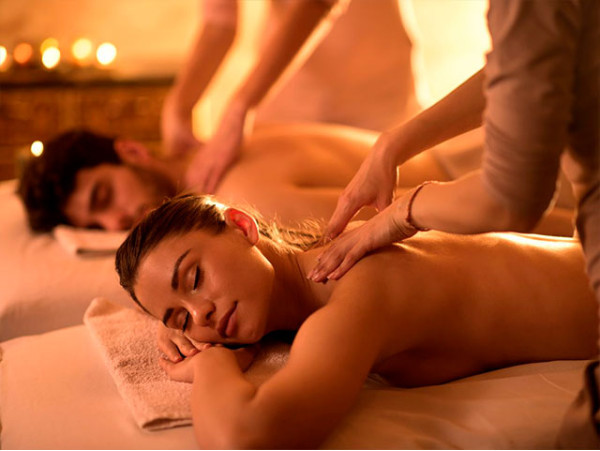 Ritual de masaje relajante en pareja o individual a 4 manos