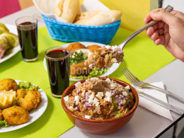 Menú canario para 2 con papas piñas y costillas en Santa Cruz