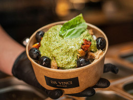 Dos BOX para llevar con bebida en Da Vinci Delivery