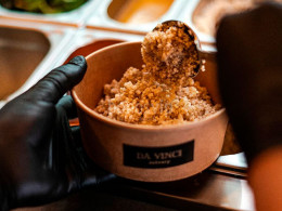 Dos BOX para llevar con bebida en Da Vinci Delivery