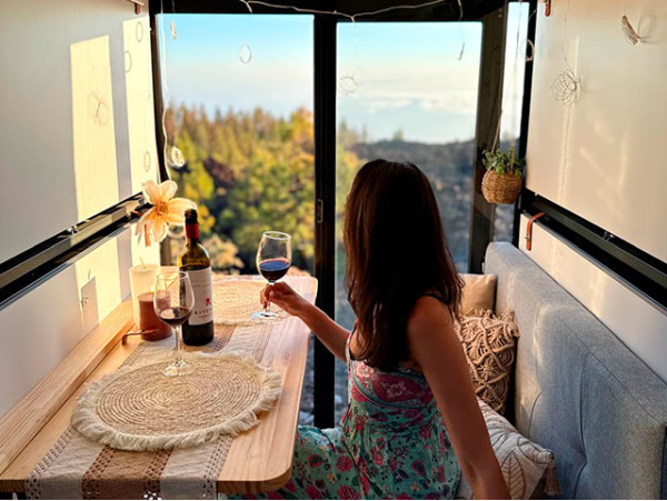 Estancia en camper con picnic al atardecer en el sur de Tenerife