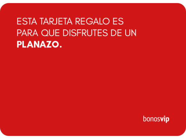 Tarjeta Regalo BonosVip