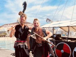 Paseo en barco vikingo